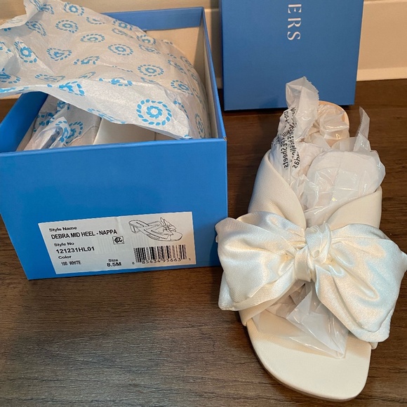 Jack Rogers - Debra Block Heel - WHITE 8.5 - Picture 3 of 4